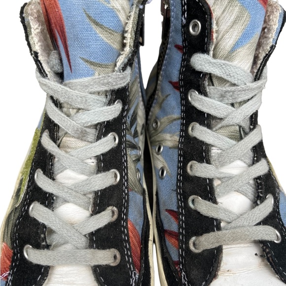 RARE Golden Goose Deluxe Brand Kids Mid Star Sneakers Tropical Summer Size 31 - Picture 5 of 11